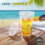 Bicchiere in acrilico personalizzato da 16 oz con nome e coperchio Regalo di compleanno per gli amici Callie × Marsupilami®