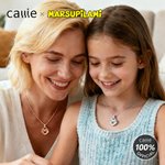 Collier personnalisé en Marsupilami avec nom et prénom Cadeau d'anniversaire pour les amis et la famille | Callie × Marsupilami®.
