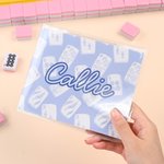 Personalized Multi-Style Colorful Monogram Name Tri-Folded Card Cover Sticker Set Birthday Mahjong Night Gift for Mahjong Lovers