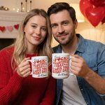 Personalized F*ck I Love You Every Day 11 oz 15 oz Ceramic Coffee Mug with Name Fun Daily Use Valentine's Day Gift for Her Him