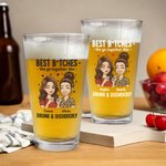 Personalisierte Freunde Cartoon Charakter Bierglas mit Namen täglichen Gebrauch Geburtstag Geschenk für Freunde Bestie
