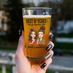 Personalisierte Freunde Cartoon Charakter Bierglas mit Namen täglichen Gebrauch Geburtstag Geschenk für Freunde Bestie