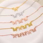 Personalised Birth Butterfly Necklace Dainty Jewellery Daily Use Anniversary Birthday Gift for Woman Mom