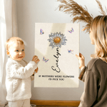 Personalized Crystal Birth Flower Canvas Painting Frame with Name and Text Birthday Gift Valentine's Day for Best Friend Girlfriend Mother