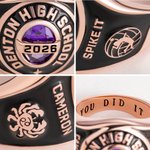 Anillo de sello de graduación personalizado con piedra de nacimiento y zodiaco nombre y texto grabados regalo de recuerdo para graduados