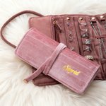 Personalized Multicolor Foldable Velvet Jewelry Roll Organizer with Name Travel Accessory Wedding Birthday Gift for Women