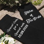 Calzini speciali personalizzati per una passeggiata speciale Calzini da uomo con data Regalo di nozze per il padre della sposa
