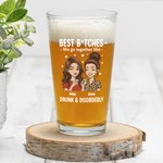 Personalisierte Freunde Cartoon Charakter Bierglas mit Namen täglichen Gebrauch Geburtstag Geschenk für Freunde Bestie