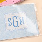 Personalized Multi-Style Colorful Monogram Name Tri-Folded Card Cover Sticker Set Birthday Mahjong Night Gift for Mahjong Lovers