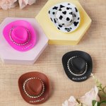 Chapeau de cowgirl personnalisé avec nom et strass Décoration quotidienne Cadeau de fête à thème western pour cowgirls