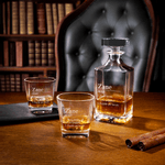 Personalized Four-Prism Whiskey Decanter with Name and Text Father's Day Birthday Gift for Fathers Husbands