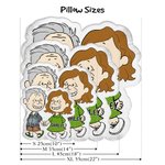 Personalised Romantic Cartoon Couple Die-Cut Soft Cushion with Names Home Decor Valentine's Day Anniversary Gift for Couple