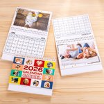 Personalizado Mascota Familiar 12 Fotos 2026 Calendario con Nombre Aniversario Cumpleaños Conmemorativo Regalo para Dueño de Mascota Familiar
