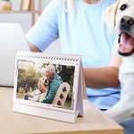 Personalizado Mascota Familiar 12 Fotos 2026 Calendario con Nombre Aniversario Cumpleaños Conmemorativo Regalo para Dueño de Mascota Familiar