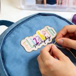 Personalised Multicolor Embroidered Name Patch Sports Event Cheer Accessories Back to School Birthday Gift for Kids