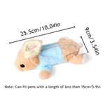 Personalised Bunny Rabbit Plush Pencil Bag with Embroidered Name School Stationery Christmas Back to School Easter Gift for Kids