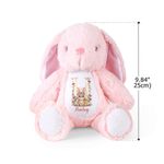Henkilökohtainen Kukka Pääsiäispupu Initial Design Söpö Bunny Plush pehmolelu nimi pääsiäinen syntymäpäivälahja lapsille