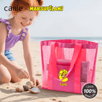 Borsa da spiaggia personalizzata con nome e nome Leopardo a coda lunga Marsupilami Mesh Tote Bag con nome Regalo di compleanno estivo per le donne | Callie × Marsupilami®