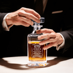 Personalised Retro Frame Retired Whiskey Decanter with Engraved Year Father's Day Retirement Gift for Father Friends Bartenders