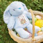 Henkilökohtainen Kukka Pääsiäispupu Initial Design Söpö Bunny Plush pehmolelu nimi pääsiäinen syntymäpäivälahja lapsille