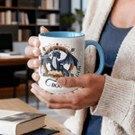 Taza de café de cerámica personalizada Book Dragon con nombre Regalo de cumpleaños de uso diario para amantes de los libros Bookworms