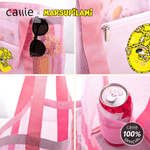 Borsa da spiaggia personalizzata con nome e nome Leopardo a coda lunga Marsupilami Mesh Tote Bag con nome Regalo di compleanno estivo per le donne | Callie × Marsupilami®