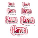 Personalised Multicolor Embroidered Name Patch Sports Event Cheer Accessories Back to School Birthday Gift for Kids