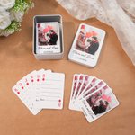 Gepersonaliseerde bruiloft foto gastenboek speelkaarten set met naam en datum verloving bruiloft Valentijnsdag cadeau voor pasgetrouwden Banquet Planners