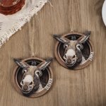 Personalised Vintage Donkey Wooden Ornament with Name Home Decor Birthday Gift for Farmers Donkey Lovers