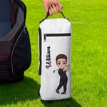 Personalized Waterproof Adjustable Cartoon Character Name Insulated Beer Cooler Bag Sports Accessories Golf Club Birthday Gift for Golf Lovers