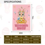 Personalizzato multicolore carino ghirlanda coniglietto uova di Pasqua giardino bandiera con nomi Outdoor Decor regalo di Pasqua per gli amici della famiglia