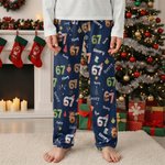 Personalizzato 6 7 Natale Slang Pun Pigiama Pantaloni e Set con nome Regalo di Natale quotidiano per bambini