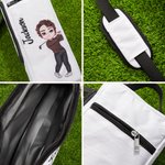 Personalized Waterproof Adjustable Cartoon Character Name Insulated Beer Cooler Bag Sports Accessories Golf Club Birthday Gift for Golf Lovers