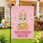Personalizzato multicolore carino ghirlanda coniglietto uova di Pasqua giardino bandiera con nomi Outdoor Decor regalo di Pasqua per gli amici della famiglia