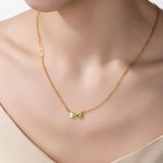 Gepersonaliseerde dubbele geboortesteen sterling zilveren oneindigheid ketting sierlijke sieraden Valentijnsdag verjaardag cadeau voor paar vriendin vrouwen