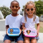 Personalised Cartoon Black Girl Boy Lunch Box with Name Picnic Camping Use Back to School Birthday Gift for Black Girls Boys