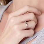 Gepersonaliseerde glanzende ster zilveren ring met 1-9 geboortestenen sieraad verjaardag verjaardag Valentijnsdag cadeau voor vrouwen