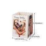 Personalized Building Blocks Brick Photo Pencil Holder Desk Decor Large Capacity Valentine's Day Father's Day Birthday Gift for Family Friends