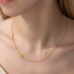 Personalizada Cristiana Cruz Nacimiento Flor Collar Bautizo Cumpleaños Aniversario Día de San Valentín Regalo para Mujeres Cristianas
