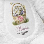 Personalizzato La mia prima Pasqua Coniglietto di peluche con nome e anno Regalo di Pasqua per i bambini