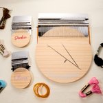 Personlig liten Speedweve Darning Loom med namn Handhållet reparationsverktyg Mors dag Födelsedagspresent för syälskare Mamma Darning Entusiaster