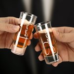 Personalised Engraved Name Shot Glass Wedding Bachelor Parties Gift for Groomsmen Liquor Lovers
