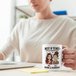 Personlig Best Friends Cartoon Characters 11 oz 15 oz keramisk mugg med namn Daglig användning Jubileum Födelsedagspresent för besläktade