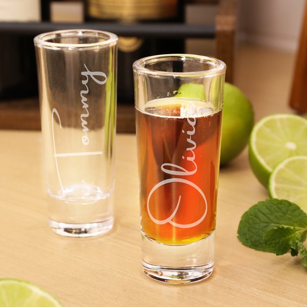 Personalised Engraved Name Shot Glass Wedding Bachelor Parties Gift for Groomsmen Liquor Lovers