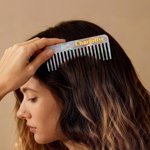 Personalized Resin Amber Art Hair Brush Teeth Comb with Name Anniversary Birthday Gift for Woman Bridesmaid