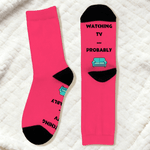 Personalisierte lustige nicht stören Socken weichen Komfort mehrfarbige Socken mit Text Geburtstag Alltag Geschenk für Familie Freunde