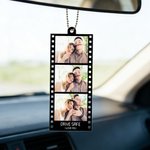 Personalised 1-3 Film Photos Acrylic Ornament Car Charm with Name Birthday Valentine's Day Anniversary Gift for Couple
