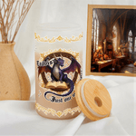 Bicchiere personalizzato Multi-Pattern Dragon 20 oz Frost con nome Regalo di compleanno per uso quotidiano per gli amanti dei draghi del libro