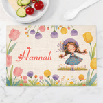 Set de table en lin imperméable personnalisé avec nom et personnage - Décoration de salle à manger - Cadeau d'anniversaire pour les enfants