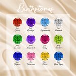 Personalized Baby Birth Stats 1-3 Baby Bottle Necklace with Engraved Text and Birthstone Birth Announcement Baby Shower Gift for Kid New Mom
